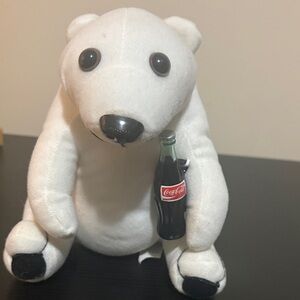 Coca-Cola White Polar Bear with Bottle